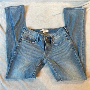 Lucky Brand Blue Skinny Jeans with Vintage Distressing